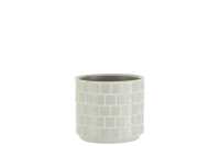 Flowerpot Shiny Square Ceramic