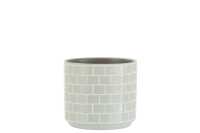 Flowerpot Shiny Square Ceramic