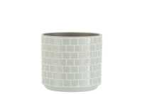 Flowerpot Shiny Square Ceramic