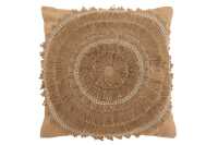 Coussin Bruno Carre Jute/Cotton