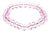 Bracel. Elast.6X8Mm Cryst Rose Cl