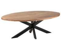 Eettafel Gerard Rond Acacia Hout