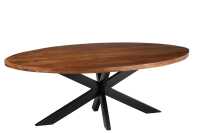 Eettafel Gerard Rond Acacia Hout