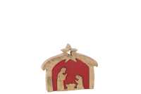 Puzzle Creche Bois Manguier Rouge