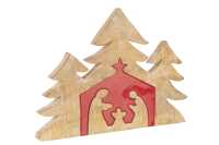 Puzzle Creche Bois Manguier Rouge