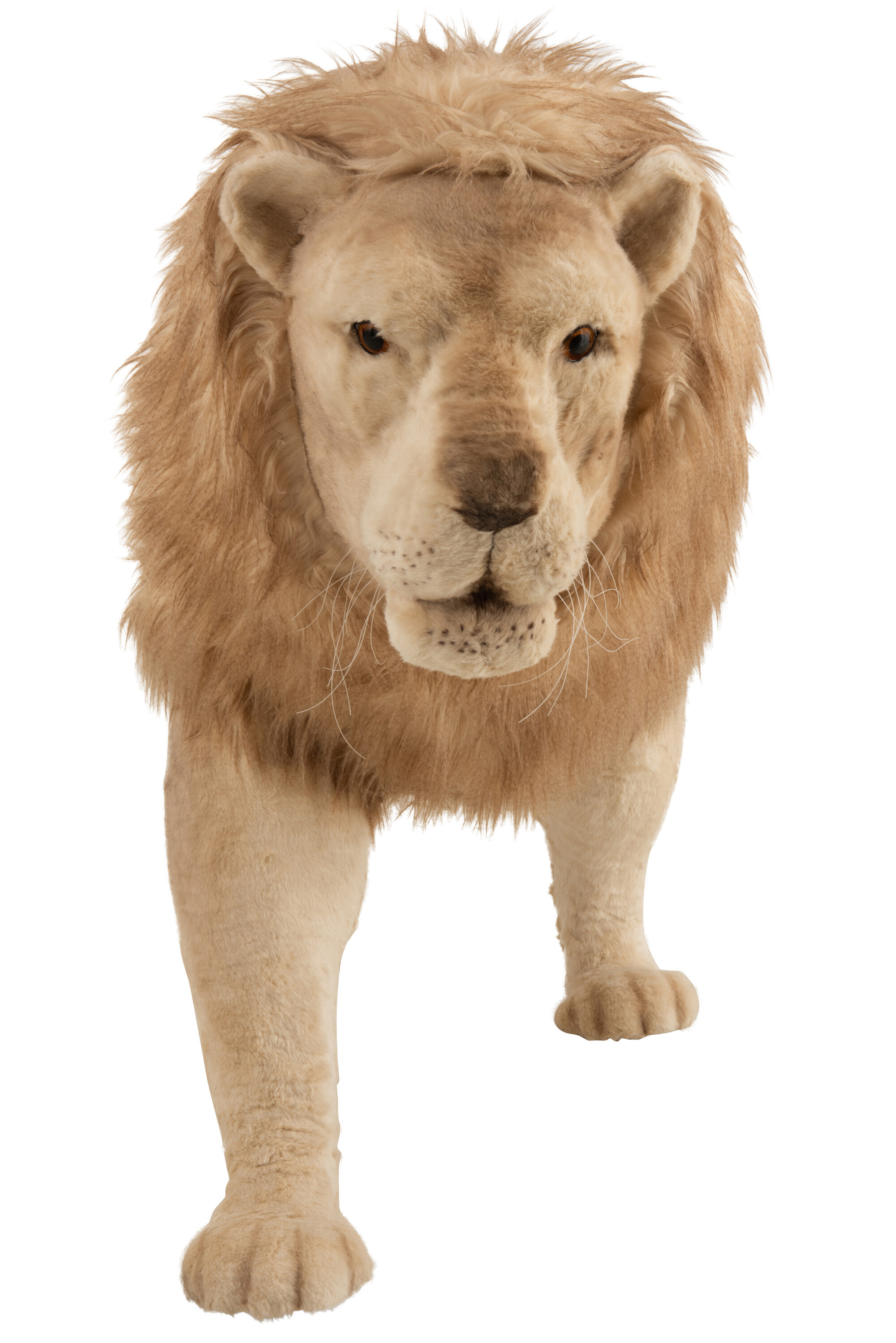 Peluche Lion Nature Planet 23 cm marron beige Gros yeux Zooper S lion