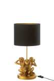 Lamp Tafel Aap 3delen Poly Goud