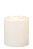 Bougie Led 3 Flames Blanc Large