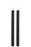 Scatola 2 Candele Led Lunghe Nero