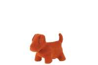 Chien Deco Mat Velours Orange