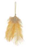 Hanger Feathers Ochre Yellow