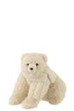 Icebear With Scarf Sitting Textile