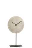 Horloge Sur Pied Metal Argent