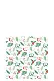 Pack 20 Napkins Christmas Leaves