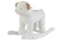 Ours Bascule Peluche Blanc