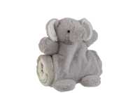 Elefante+Manta Peluche Gris