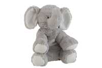 Elefante Peluche Gris Large