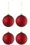 Box Of 4 Christmas Baubles Regular