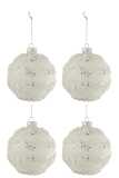 Box Of 4 Christmas Baubles Lines
