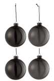 Box Of 4 Christmas Baubles 2+2