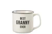 Taza Mensaje Best Granny Porcelana