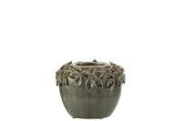 Flowerpot Flower Ceramic Grey