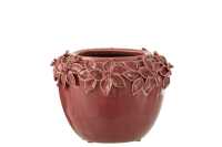 Cachepot Fleur Ceramique Rose