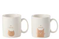 Mug Kittens Ceramic Gold