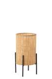 Lantern On Foot Bamboo Natural