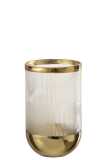 Vase Cylindrical Pattern Glass