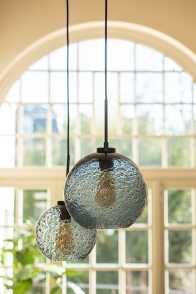 Lamp Orb Dot Glass Grey Large