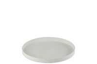 Plateau Rond Classique Fer Blanc S