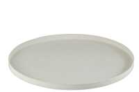 Plateau Rond Classique Fer Blanc L