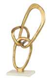 Figur Ringe Aluminium Gold