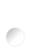 Mirror Round Glass/Metal White