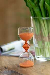Sanduhr 10min Glas Orange