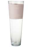 Vase Delph Glass Transparent/Pink
