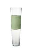 Vase Delph Glass Transparent/Green