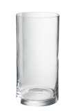 Vase Cylind Glass Transp