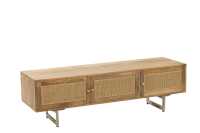 Tv Stand Rattan Mangohout Naturel 