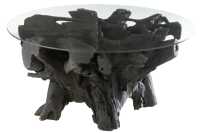 Table Roots Wood Black 