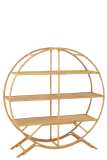 Rack 3 Shelves Rattan Natural 