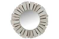 Mirror Vacay Wood White Large