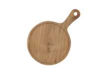 Cutting Board Round Wood Natural