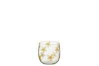 Tealight Holder Flowers Glass