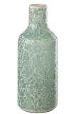 Vase Mosaic Glass Green/White