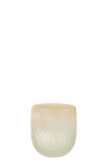 Photophore Verre Beige Large