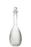 Carafe Lignes Verre Transparent