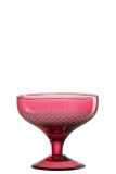 Drinkglas Voet Rond Glas Rood