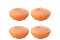 Caja 4 Velas Flotantes Naranja